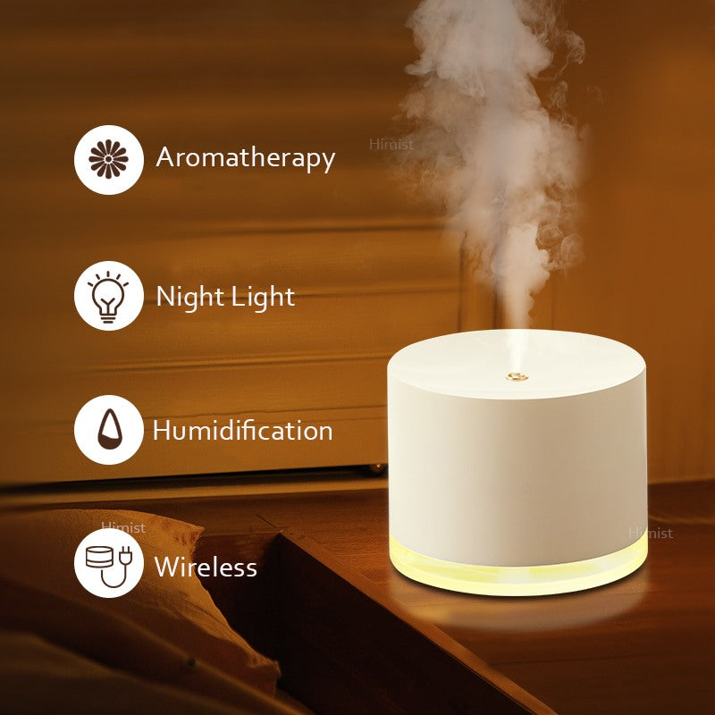 780ML large capacity white ultrasonic Diffuser - air humidifier - 2000MAH rechargeable USB